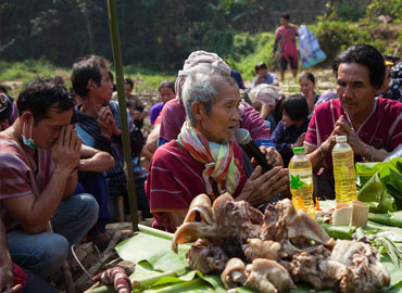 “เลี้ยงผีฝาย” สืบทอดจิตวิญญาณชาวปกาเกอะญอ “บ้านขวัญคีรี”