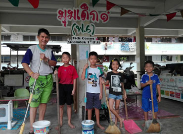 มุมเด็กสร้างสรรค์ พื้นที่สีขาวเพื่อชีวิตชาวแฟลต