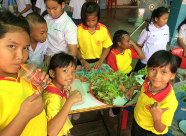 โรงเรียนวัดศิริจันทารามปรับเมนูชวนเด็กกินผัก