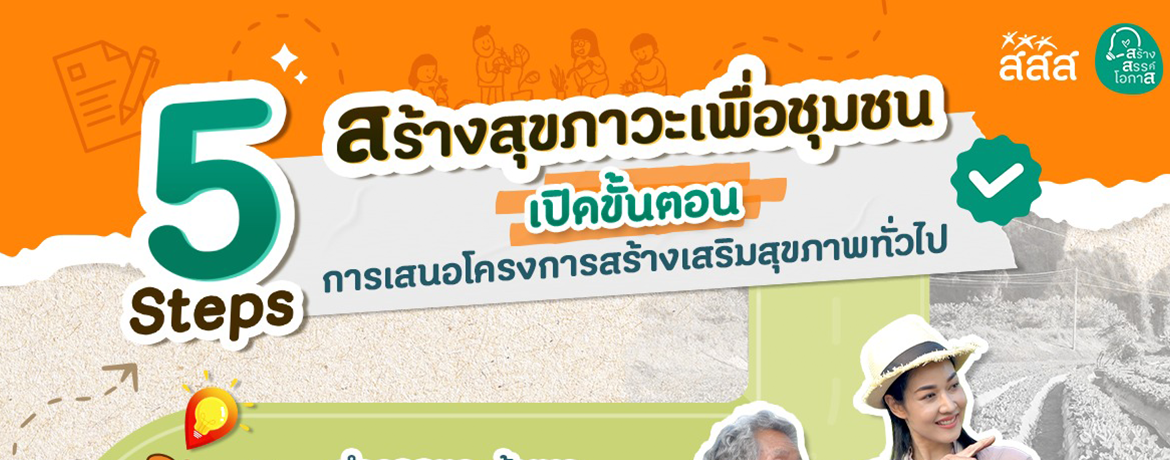 5 ขั้นตอนการส่งโครงการเพื่อชุมชน
