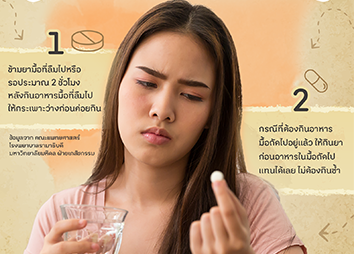 ทำยังไงดี? ลืมกินยาก่อนอาหาร 