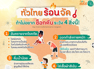 ร้อนจัด อย่าลืมระวัง 4 ข้อนี้