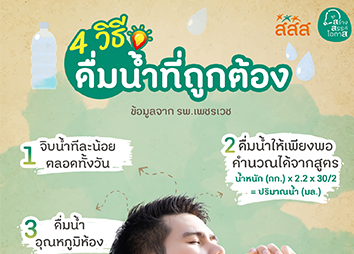 วิธีดื่มน้ำที่ถูกต้อง