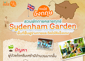 เจอนี่ที่อังกฤษ Sydenham Garden พื้นที่ฟื้นฟูร่างกายและจิตใจให้แข็งแรง